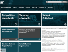Tablet Screenshot of businessregionaarhus.dk